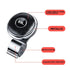 1PC YI269 Automotive Steering Wheel Assist Ball Easy and Effortless Handle Steering Gear with Steel Ball Bearing Assist Ball