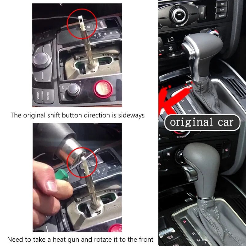 Automatic Gear Shift Knob Shift Lever Handle Head for Audi A3 S3 RS3 Q5 S6 RS6 A4 A5 A7 A6 Golf 7 7.5 GTI