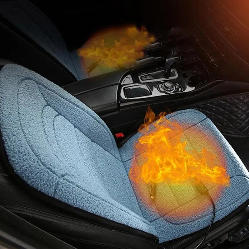 Heated Car Seat Cover Heating Car Seat Cushion With Backrest 12V Heated Seat Cushion For Car Comfort Heated Seat Cover For