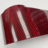 Super Glossy 10cm width Red Holographic Carbon Fiber Vinyl Wrap DIY Car Laptop Decal Sticker Self Adhesive Sheet