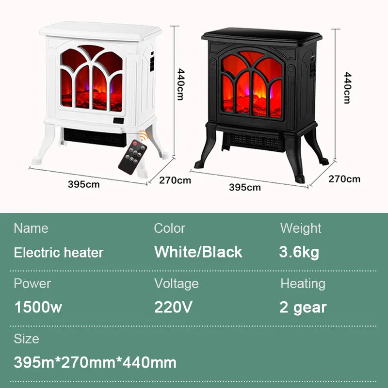 Electric fireplace heater home simulation flame mountain heater bedroom bathroom small air conditioner heater heater