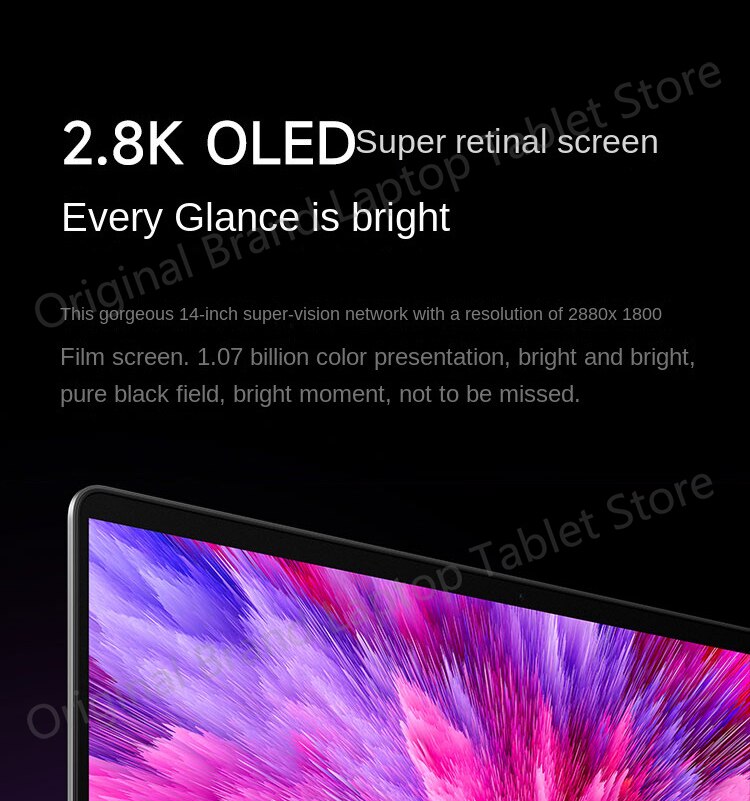 Xiaomi Book Pro 14 Netbook 14 Inch 2.8K 90Hz OLED Screen Notebook R5-6600H R7-6800H 16GB 512GB Slim Portable Laptop Computer PC