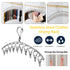 Stainless Steel Laundry Drying Rack 10/16/20 Clips Windproof Clothes Hanger Socks Holder For Underwear Towel Sock Baby Clothes