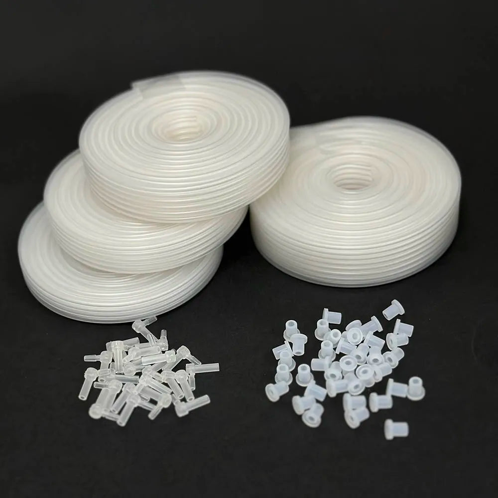 2 M 4 6 8 Color Ciss Ink Tube Inktube Hose PVC Pipeline + Tube Elbow + Rubber stopper CIS CISS parts Continuous Ink supply