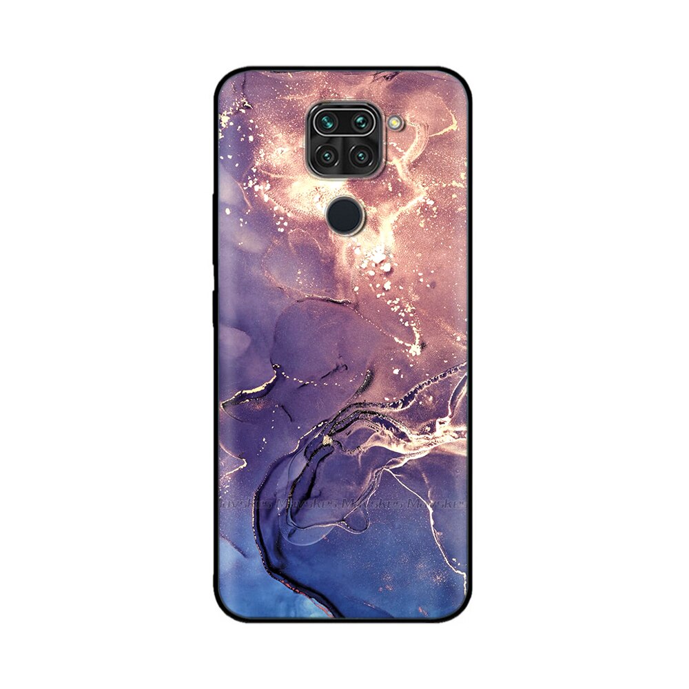 For Xiaomi Redmi Note 9 4G Case Cute Flower Painted Soft Silicone Phone Back Cover for Xiaomi Redmi Note 9 Note9 Cases Coque