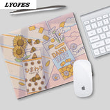 Laptop Mouse Mat for Office Home PC Computer Keyboard Cute Mouse Pad Kawaii Desk Pad Deskpad Gaming Desk Mats Gamer 22x18cm