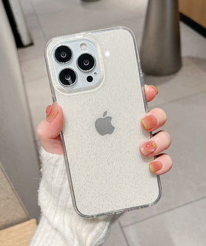 Luxury Bling Glitter Clear Case For iPhone 14 13 12 11 Pro Max X XR XS 7 8 Plus SE 2022 Transprent Soft Acrylic Shockproof Cover