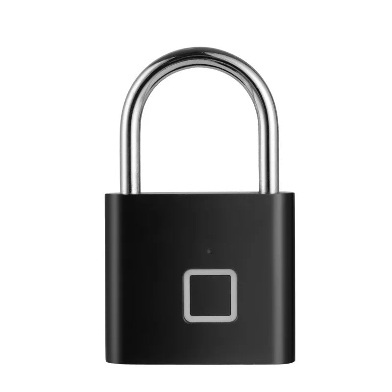 NEW Electronic Padlock Luggage Fingerprint Lock USB Rechargeable Smart Keyless Security Home Dormitory Door Lock Cabinet Locker
