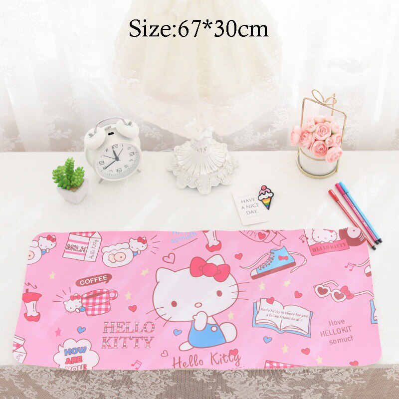 Cartoon Japanese Cute Anime Mouse Pad Waterproof Desktop Oil-proof Non-slip Desk Mat Kawaii Gaming Pads Students Writing Pad