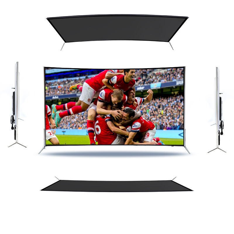 Free mailFree shipping50 55 65 Inch Curved Smart lcd TV 4K Big Screen Ultra HD LED TV Smart Television TV