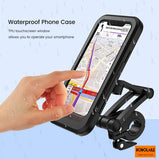 360°Rotation Waterproof Bike Phone Mount Cell Phone Holder for Motorcycle and Bike Handlebars with TPU Touch
