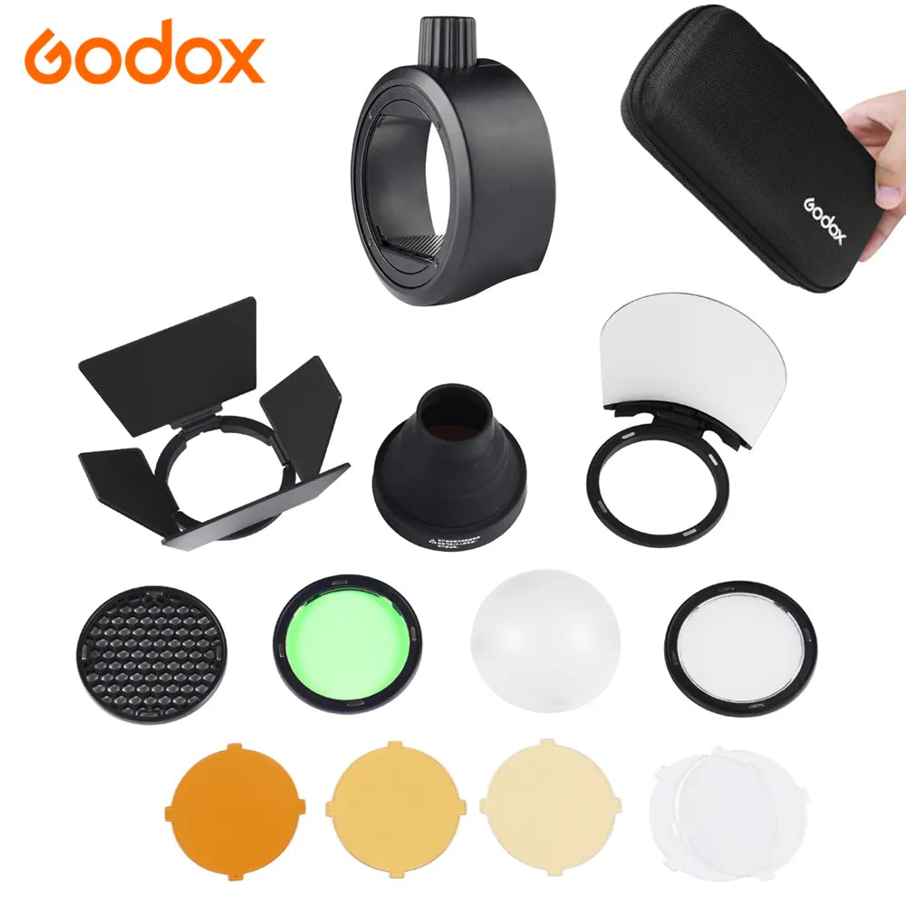 Godox Magnetic Round Head Flash Accessory For Godox AK-R1 Kit Mini Photography Replacement Parts For Godox H200R v1 flash