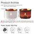 Jellyfish Smoke Ring Volcanic Flame Aroma Diffuser 360ml Aromatherapy Essential Oil Diffuser Air Humidifier Christmas Gift