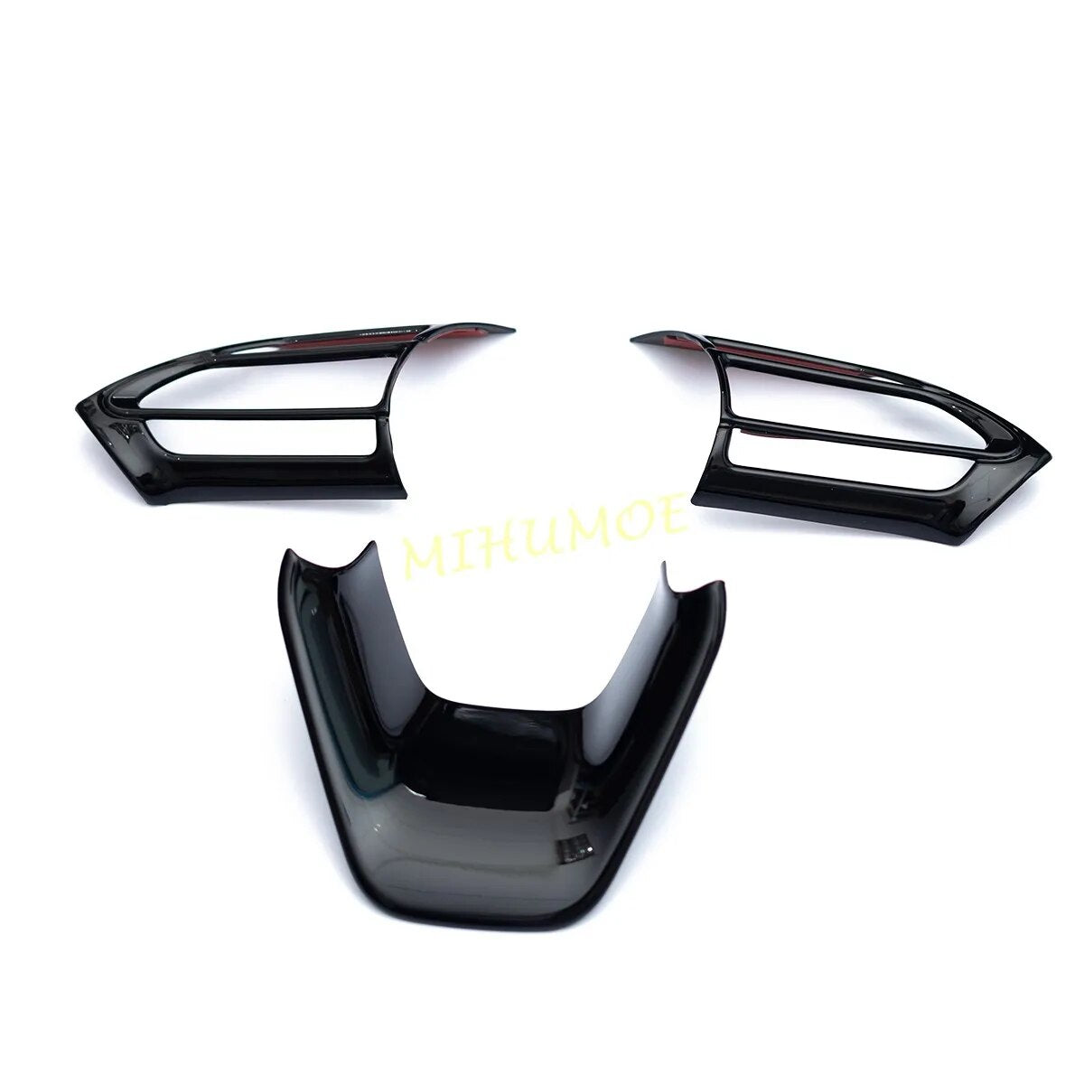 Glossy Black Interior Steering Wheel Switch Cover Trims For Toyota Yaris Cross 2021 2022 2023