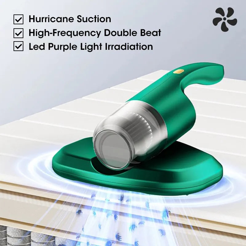 Ultraviolet Mite Removal Instrument Bed Household Bed Mattress Sofa Mite Removal Mini Small Vacuum Cleaner Strong Suction Cup