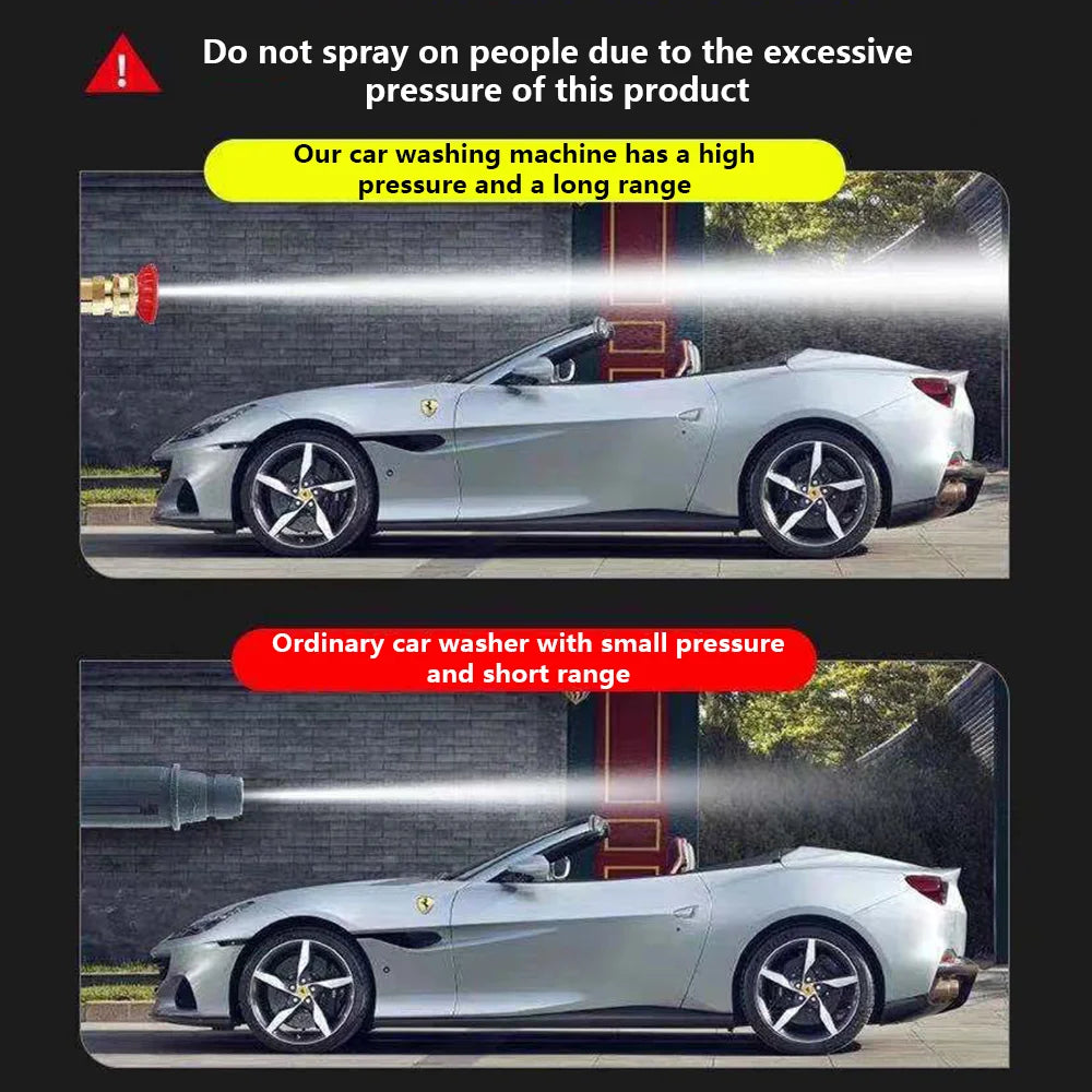 300W 60Bar Wireless High Pressure Car Wash Washer Gun 30000mAh Foam Generator Water Gun Spray Cleaner Car Washing Machine