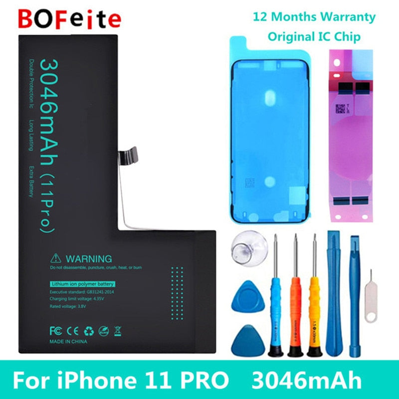 Original 0 Cycle Replacement Bateria for IPhone 6 6S 7 8 Plus X XR XS Max 11 12 MINI 13 14 Pro Max Mobile Phone Battery