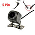 Car Rear View Camera Car Mirror Dash Cam DVR Rear View Camera Monitoring 720P 5Pin 2.5mm Waterproof 170 Degree HD Video