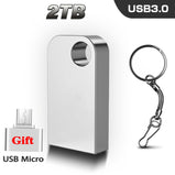 New PEN DRIVE 2TB High Speed USB 3.0 Flash Drive 2TB Pendrive 2 in 1 Adpater U Disk 2TB Waterproof Mini Flash Drive Best Gift