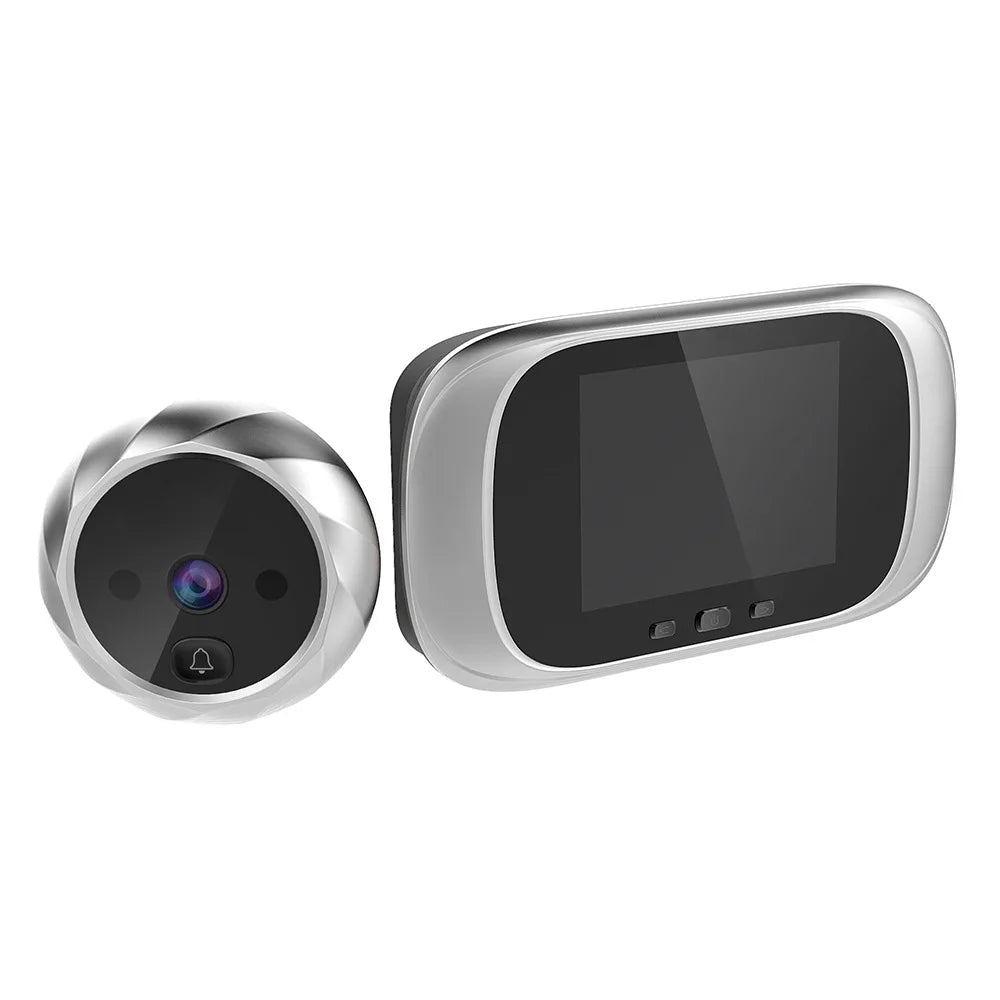 Digital LCD 2.8inch Video Doorbell Peephole Viewer Door Eye Monitoring Camera 90 Degree Doorbell