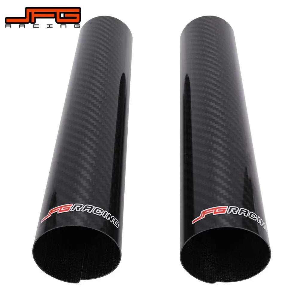 Motorcycle 160-250MM Carbon Fiber Adjustable Front Fork Shock Guard Protector For YAMAHA KTM HONDA On/Off Road Pit Dirt Bike