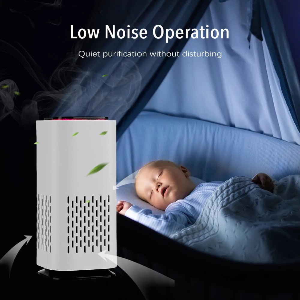 Fresh Air Fan Purifier Negative Ion Cleaner Freshener Mini Portable Disinfection Sterilization Car Household Type Charging