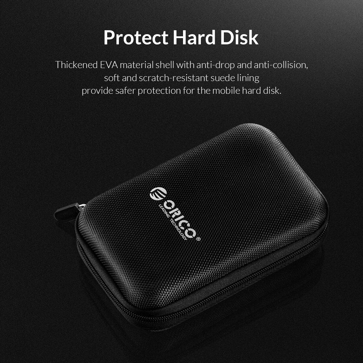 ORICO 2.5 inch hard disk box solid color protection bag portable hard disk case suitable for hard disk storage protection