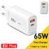 Essager 65W GaN USB Type C Charger For Laptop PPS 45W 25W Fast Charge For Samsung QC3.0 PD3.0 For iPhone14 13 Pro Phone Chagers