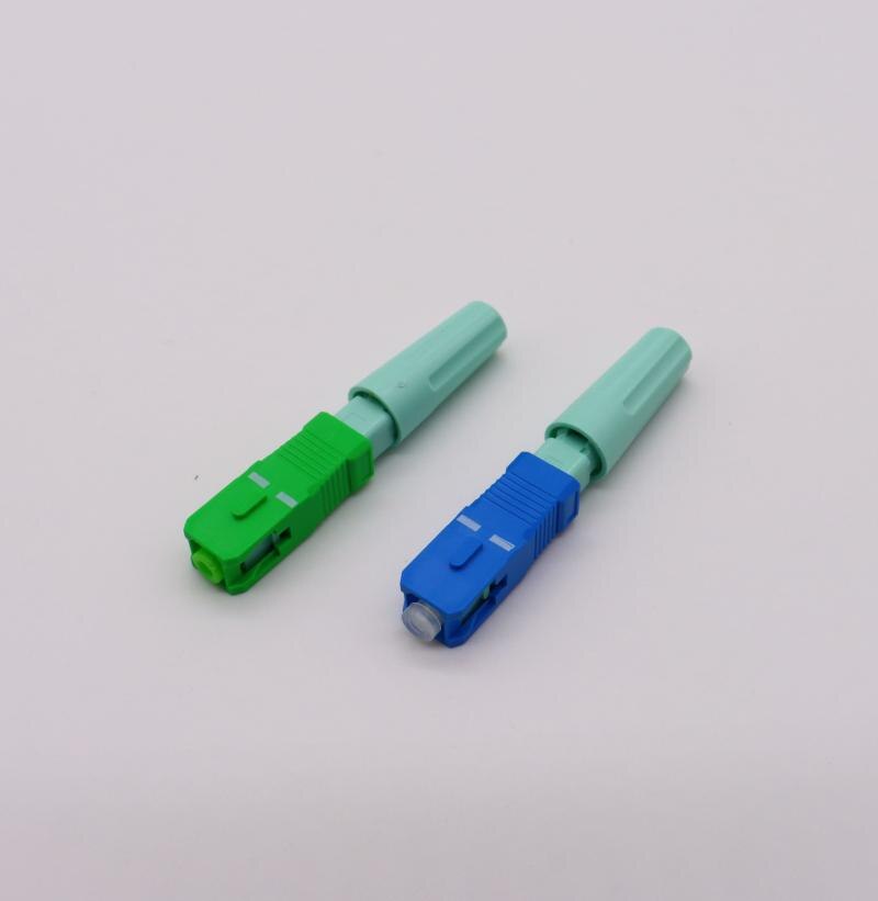 New SC APC SM Single-Mode Optical Connector FTTH Tool Cold Connector Tool SC UPC Fiber Optic Fast Connector Freeshipping