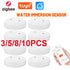 TUYA ZigBee Water Leak Detector Flood Sensor Water Tank Full Water Linkage Alarm Smart Life APP Remote Monitoring Leakage Alarm