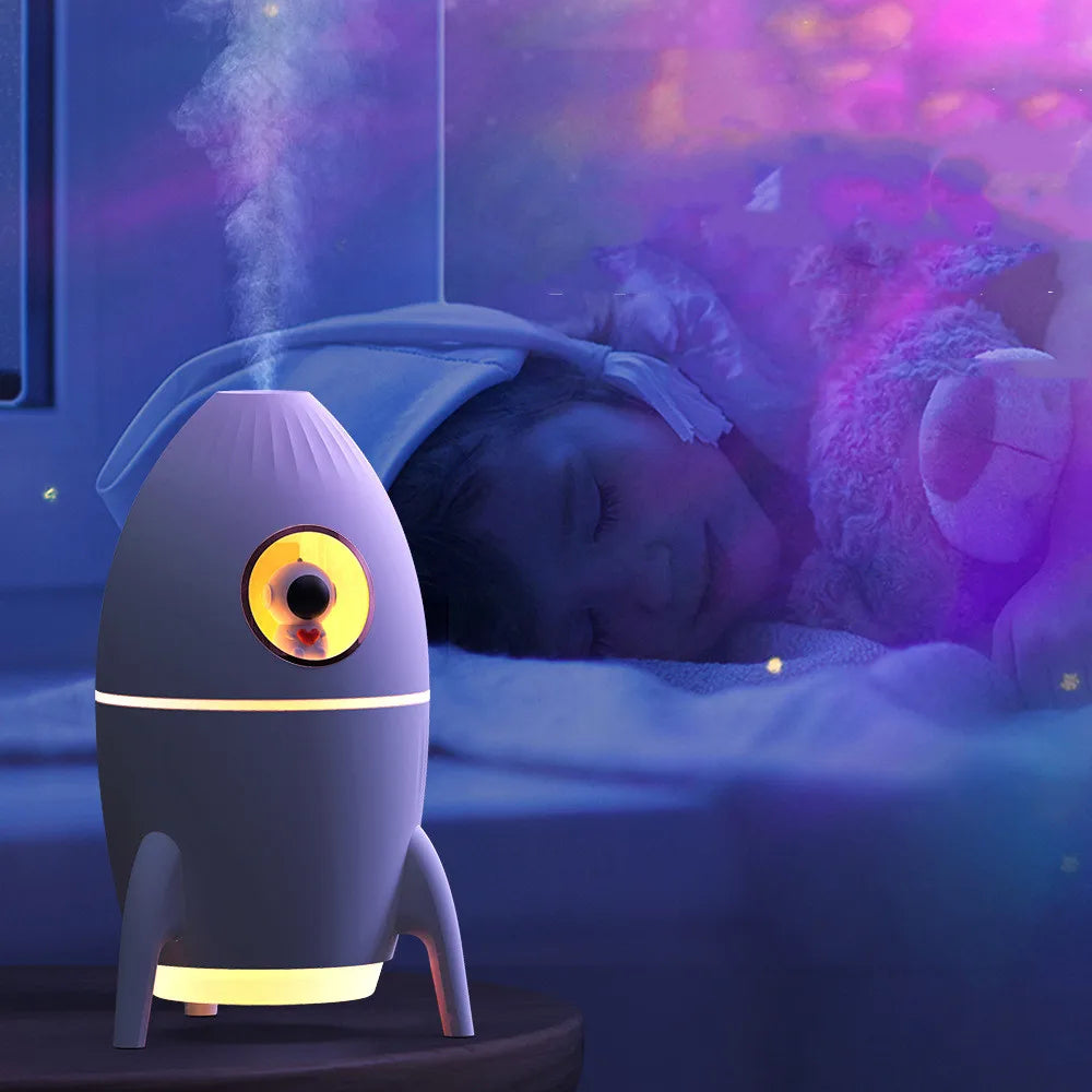 2023 Rocket Jellyfish Air Humidifier Kid Gift Creative Modeling Cool Mist Essential Oils Diffuser Fragrance Diffuser Humidifiers