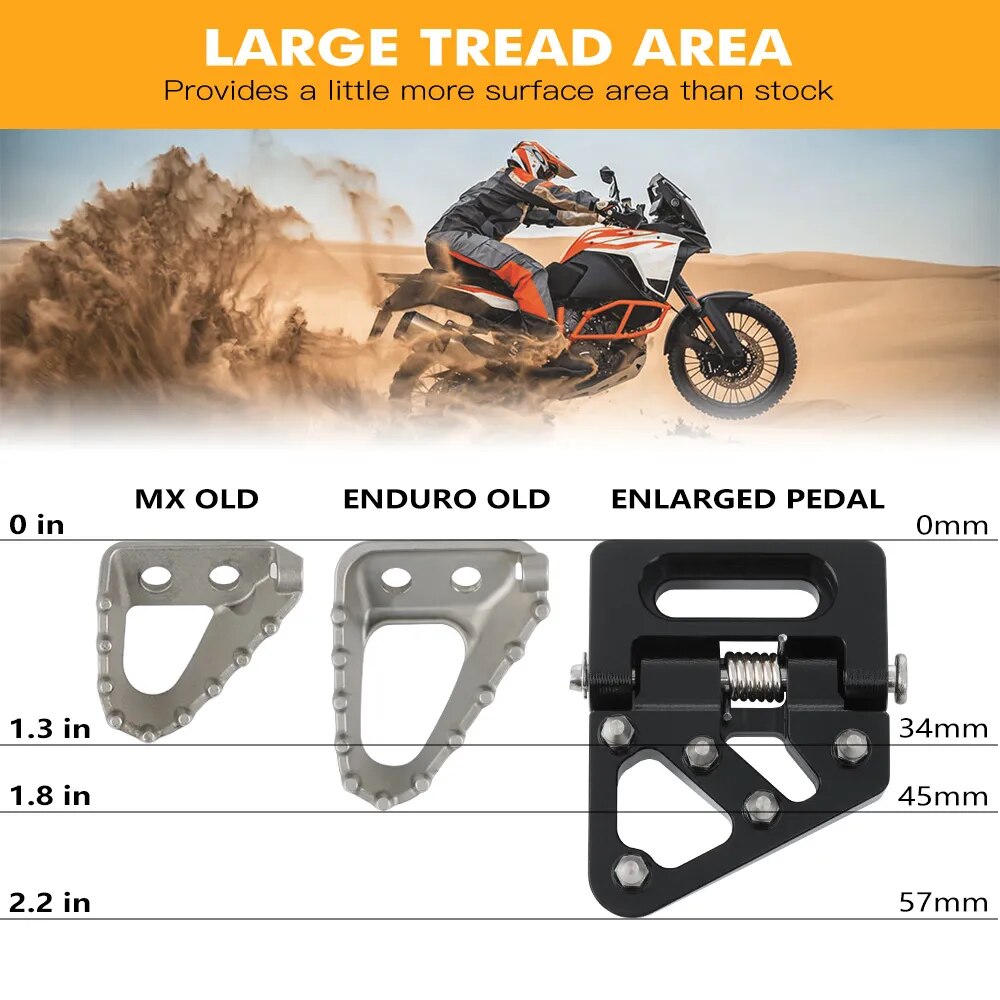 Rear Folding Brake Pedal Step Tip Plate For KTM 690 Enduro SMC R 390 790 890 950 990 1050 1090 1190 1290 Super Adventure R S T