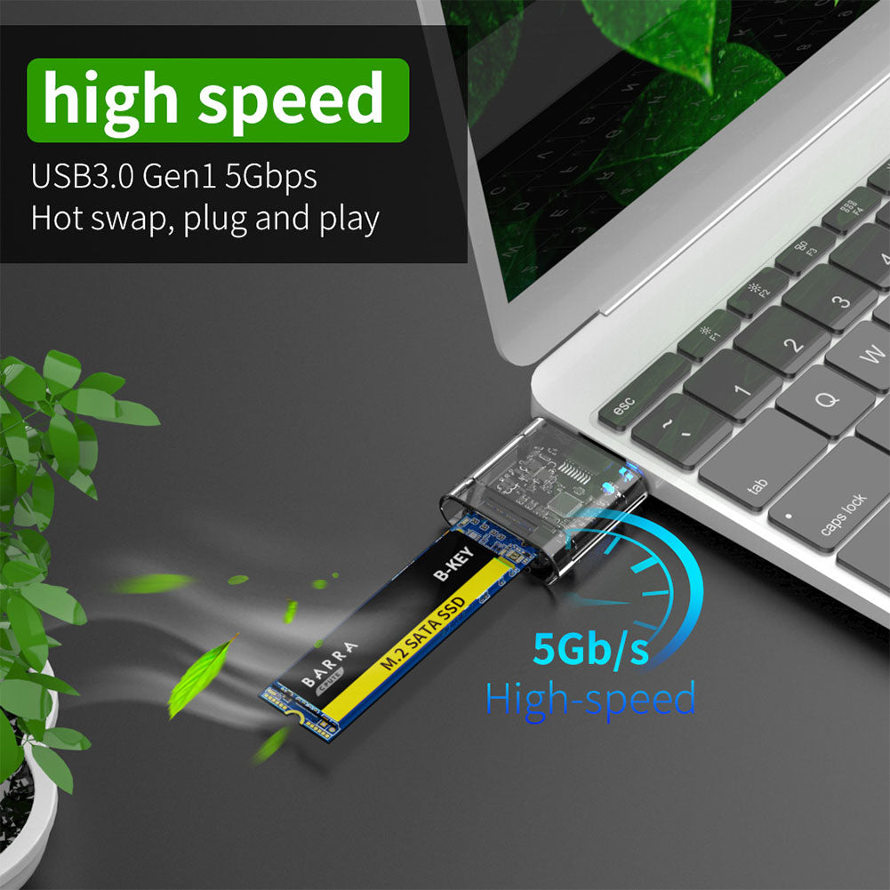 M2 SSD Case M.2 To USB 3.0 Gen 1 5Gbps High-speed SSD Enclosure For SATA M.2 For NGFF SSD 2242 2260 2280 Card Adapter