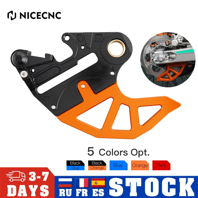 NICECNC Rear Brake Disc Guard For KTM EXC 300 250 EXCF 350 450 500 XCW XCFW 6 Days TPI 2004-2023 SX 125 SXF 450 XC XCF 2004-2022