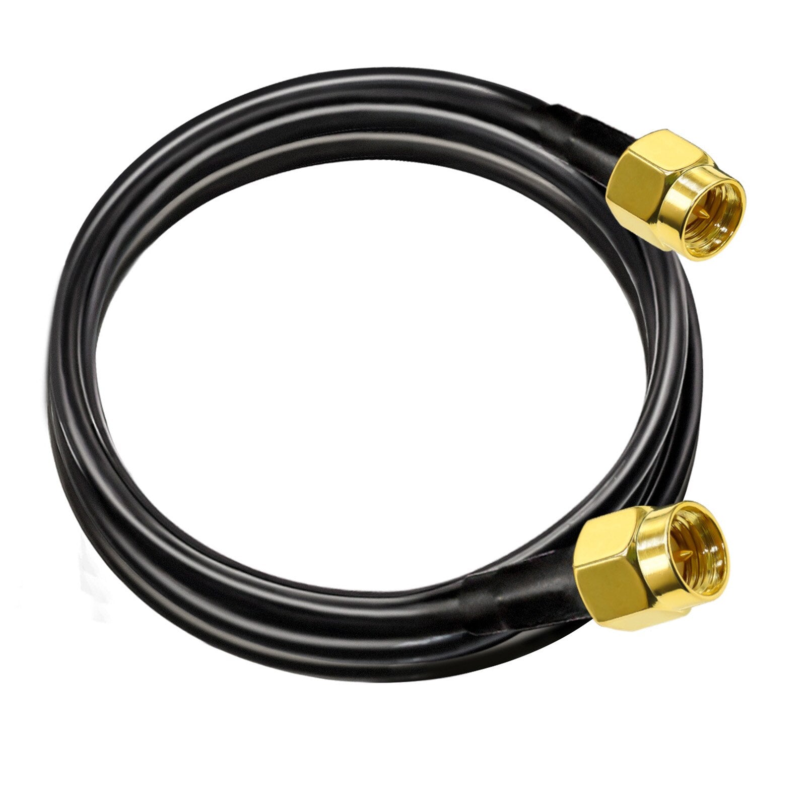 SMA Male to SMA Male Cable RG58 Low Loss Wifi Antenna Extension Cable SMA Male Connector  Plug Pigtail Cable 30CM  50CM 1M 5M