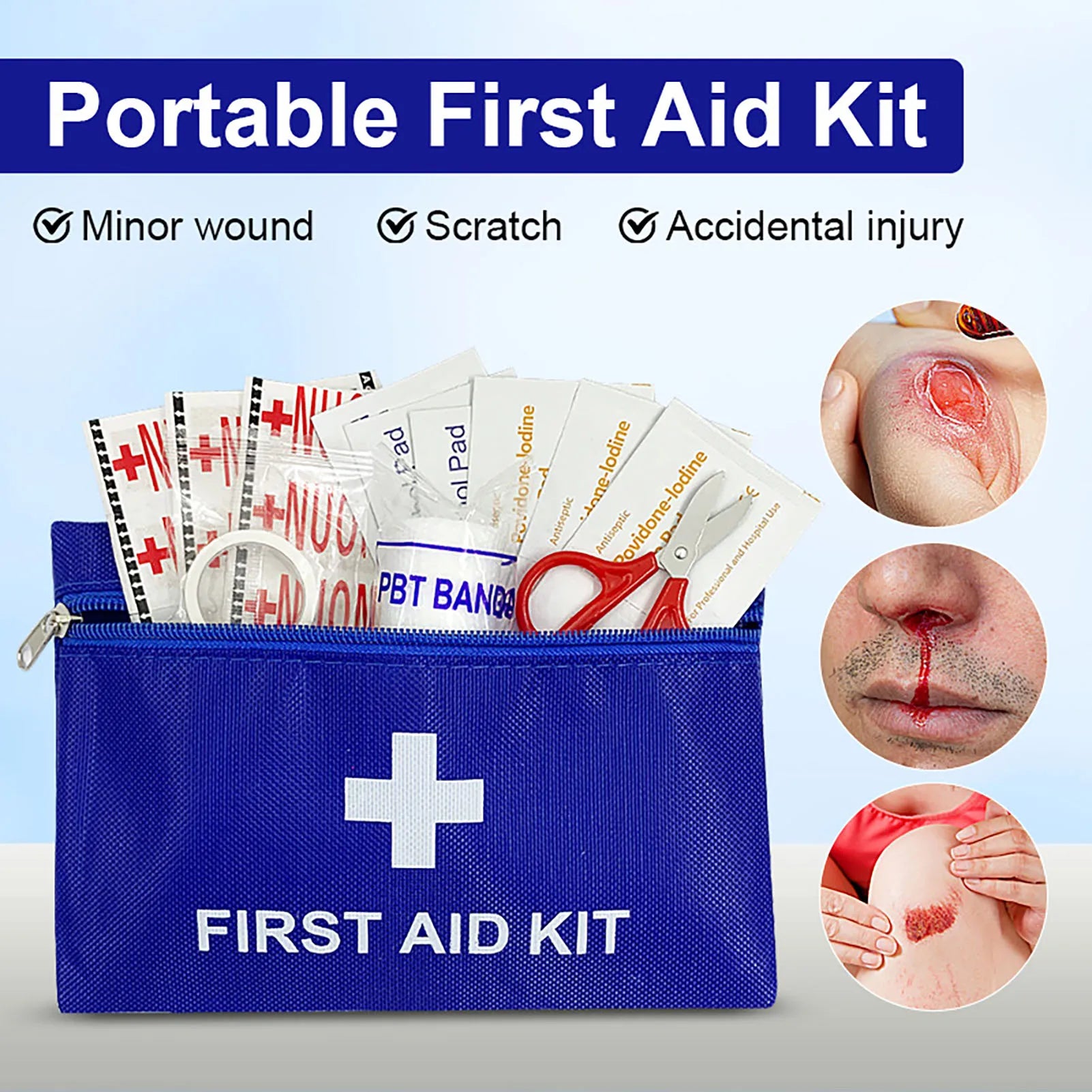 Portable Emergency Medical First Aid Kit Storage Bag for Home Outdoor Travel Camping Emergency Equipment Security Protection