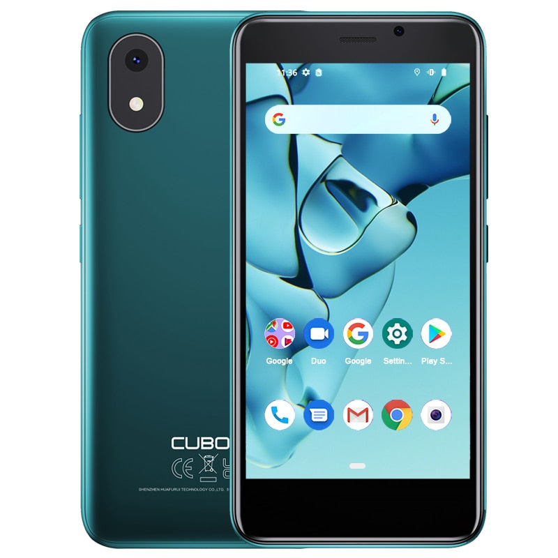 Cubot Smartphone 4-Inch Mini Phone-J10, 32GB ROM 2350mAh 5MP Rear Camera Google Android 11 Dual SIM Card 3G Telephone Face ID