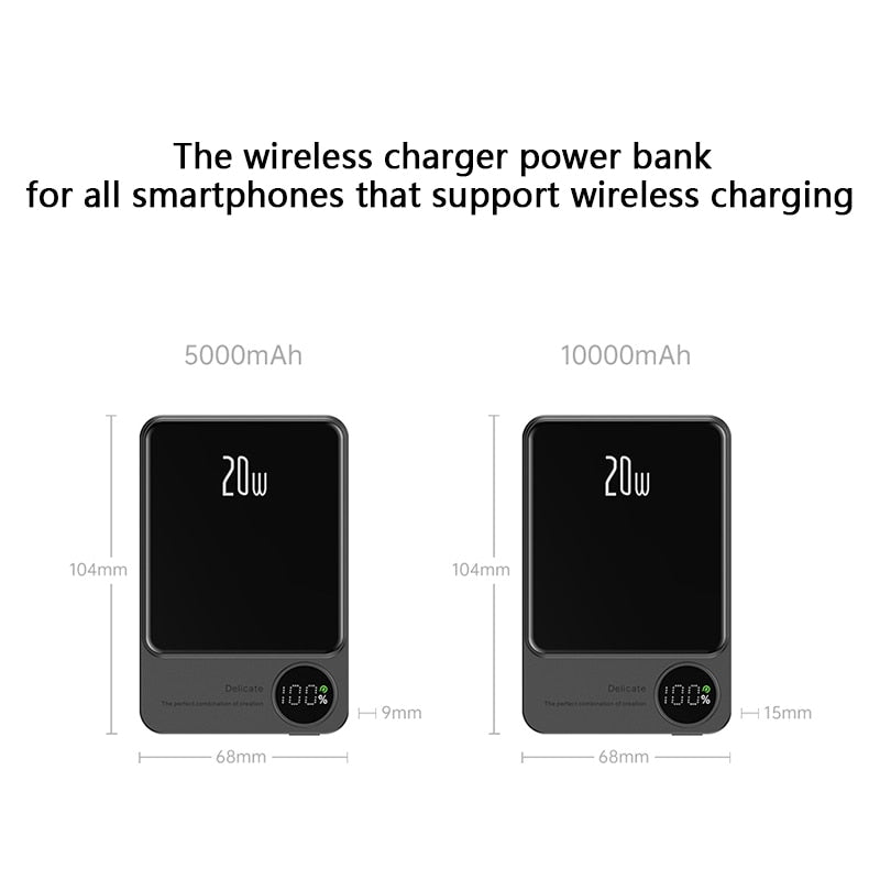 Magnetic Power Bank Fast Charge for Magsafe Wireless Powerbank 10000mAh batterie externe Portable Power Banks for iPhone Xiaomi