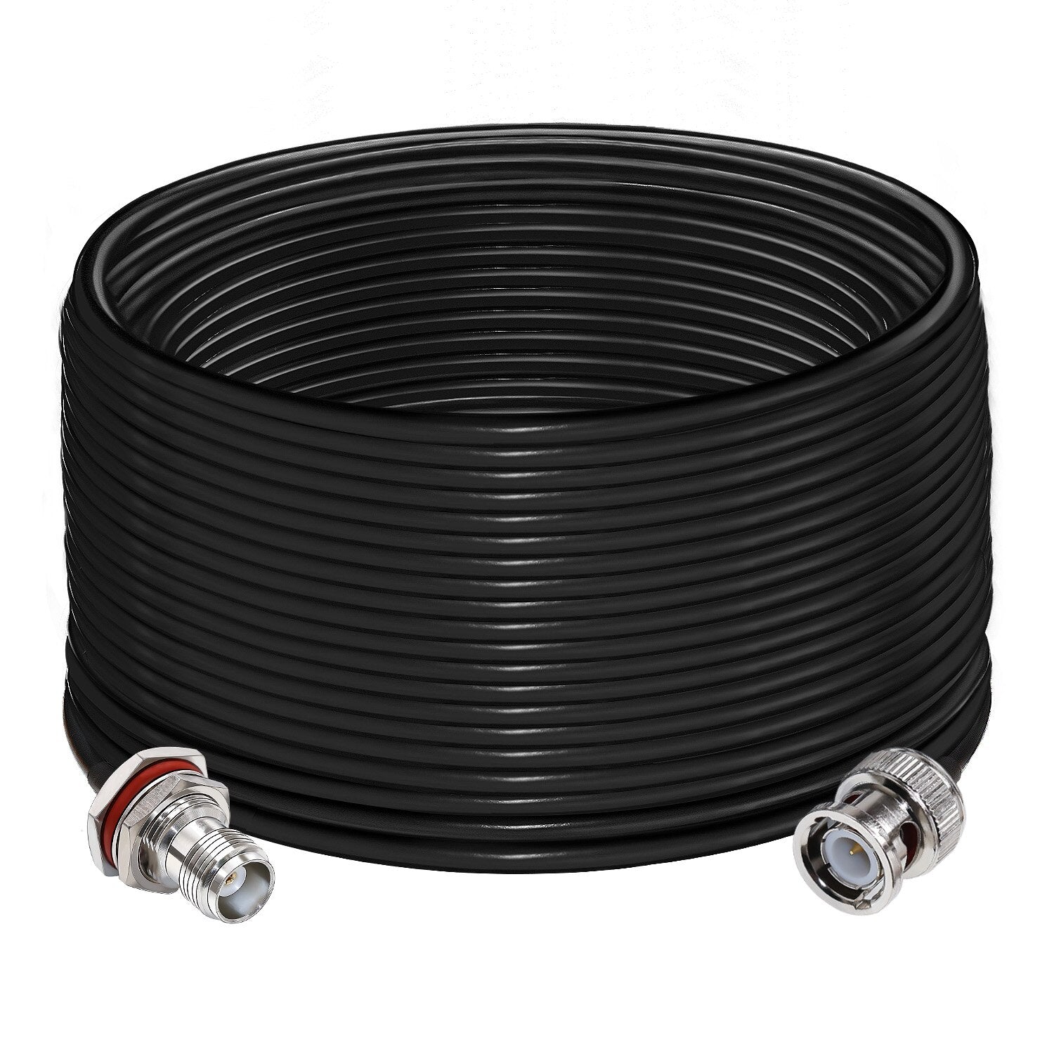 BNC Connector RG58 50 Ohm Cable BNC Male to Female Connector Bulkhead Low Loss CB Radio Coax Cable WiFi Antenna Extension Cable