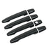 For Mitsubishi Lancer 2008-2020 Glossy Black Carbon Fiber Chrome Car Door Handle Cover Trim Sticker Styling Auto Accessories