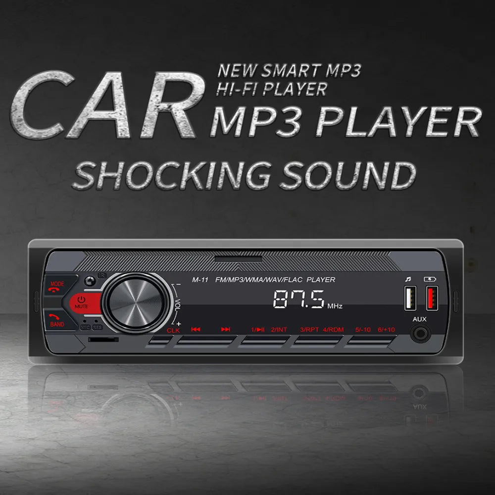Car Radio 1 Din With Bluetooth Automotive Sound MP3 Player FM Multilaser Autostereo Auto Radios Multimedia Stereo Free Shipping
