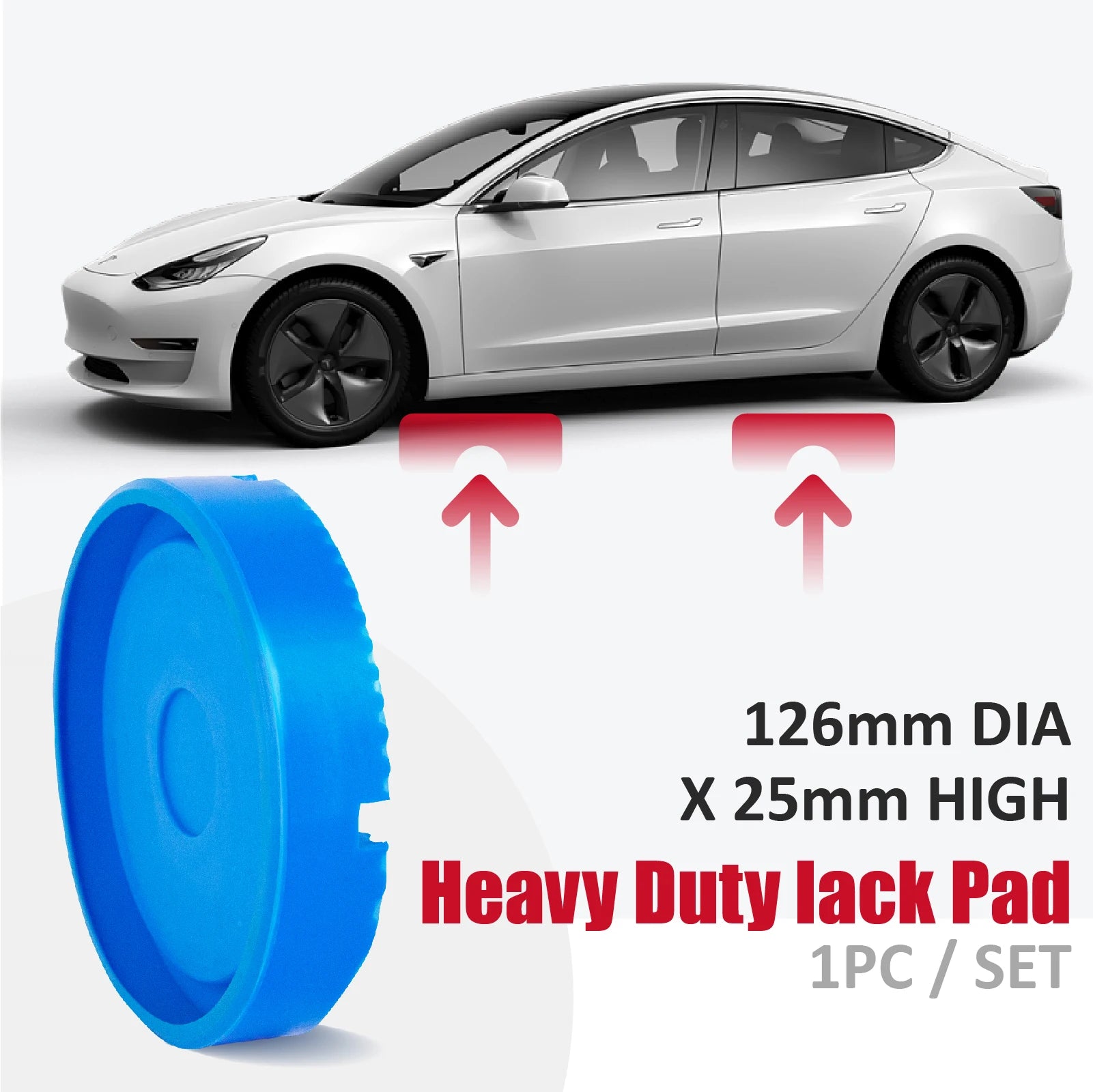 Car Blue Slica Gel Pads Floor Jack Lift Stand Rubber Slotted Frame Rail Adapter for Toyota VW Ford KIA Hyundai Nissan Renault