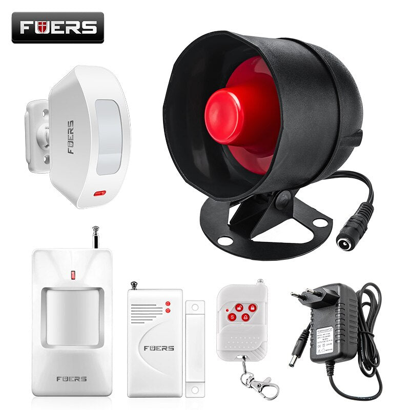 Fuers WIFI Tuya Smart Alarm System Siren Speaker Loudly Sound Home Alarm System Wireless Detector Security Protection System