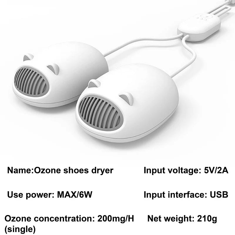Ozone Electric Shoe Drye USB Portable Sterilization Shoe Shoes Dryer Household UV Constant Temperature Drying Deodorization Tool