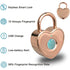 Heart Shape Fingerprint Padlock Locker Lock USB Rechargeable Gym Locker School Bag Lock