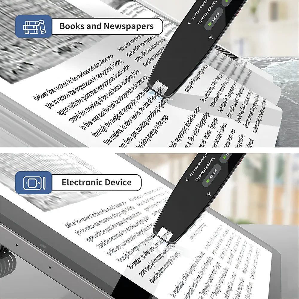 Smart Voice Scan Translator Pen MultifunctionTranslation Real Time 121 Languages Translator Business Dictionary Pen