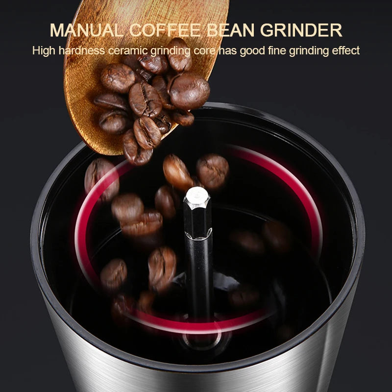 High Quality Manual Coffee Grinder Ceramic Grinding Core 6/8 Adjustable Settings Portable Coffee Grinders Coffee machine