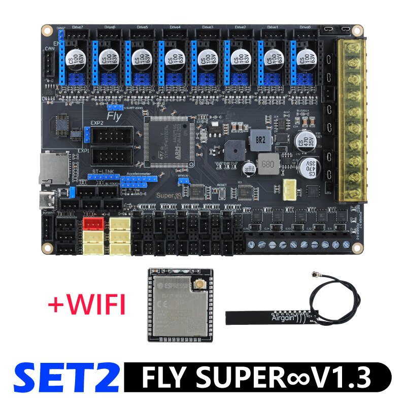 Mellow Super ♾️ V1.3 Board 3 HV Reprap 32Bit Wifi 2oz Pcb For TMC2209 Motherboard 3D Printer Compatible Marlin/Klipper