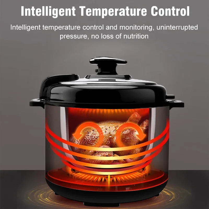 220V Multifunction Electric Pressure Cookers Soup Porridge Rice Heating Meal Heater 5L Intelligent Pressure Cooker for Home EU