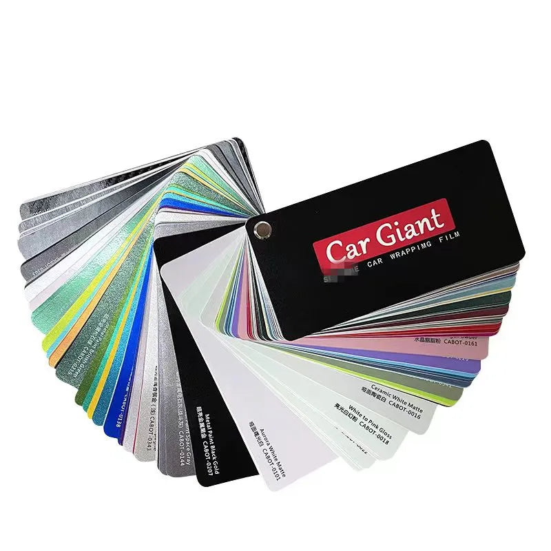 Highest quality car wrap film PET liner sample book color swatch more than 300 colors (default send newest edition)